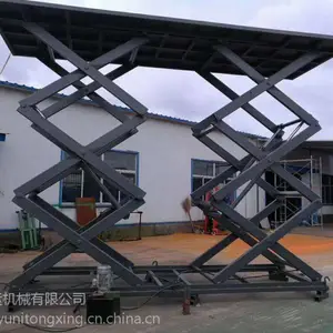 小型液压货梯 简易升降机 单双叉固定式平台 桂林市启运剪叉大吨位机械