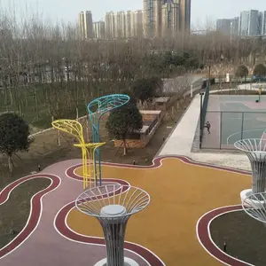 彩色透水混凝土,城市透水自然石,彩色胶筑透水石,彩色压花地坪,【宏奕建筑】十年品质,美好城市。