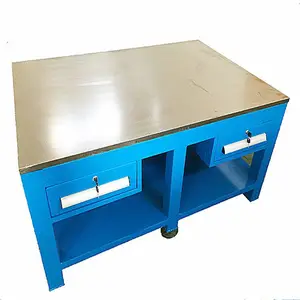 钢板工作台台面厚度20mm,钢板模具台50mm,钢板飞模台,修模桌