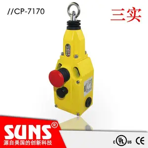 供应SUNS美国三实CP7170-SL22-C-R-E带急停按钮防水拉绳开关