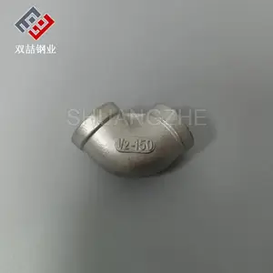 精铸不锈钢内丝弯头 304精铸弯头 90度弯头