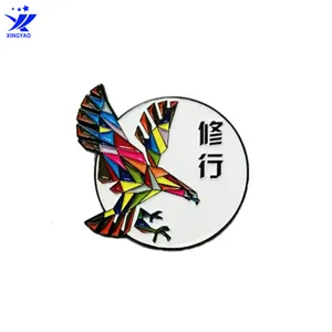 锌合金金属卡通动漫徽章 烤漆学校校徽 公司珐琅胸章定制