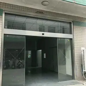禅城自动平移门轨道电机配件【佛山本地专业电动门滑轨】透明玻璃