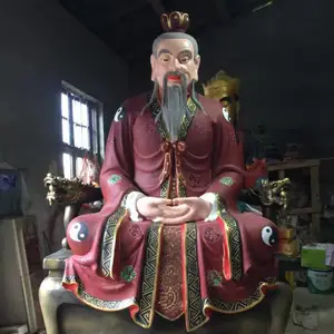 木雕三清祖师爷神像 铜雕三清神像 铸铜三清铜像雕塑厂家