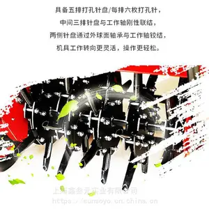 维邦草坪保养维护打孔机WB516AH挖孔透气机本田GX160动力 汽油机自走植保机