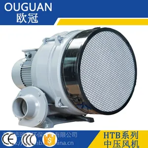 欧冠1500W多段式中压风机 粉粒输送风机 低噪音大风量隔热耐高温