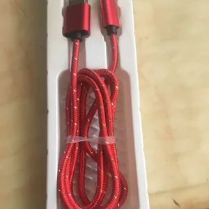 MICRO 数据线 充电带数据传输功能 尼龙编织1M 2.4A