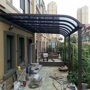 耐力板铝合金雨棚_隔音防噪可组装雨棚厂家批发