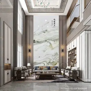 供应 天然山水画 电视背景墙 山水画背景墙 玄关背景墙