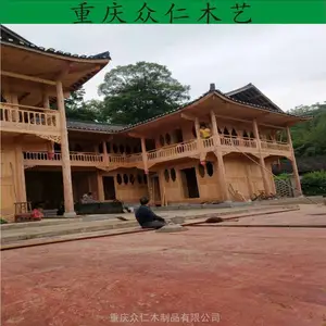 泸州景区防腐木休闲小木屋 实木景观木屋设计安装 众仁木艺
