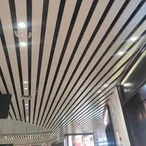 高铁站方通吊顶 U型铝方通 150x30铝格栅