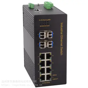 S712工业级千兆4光8电网管型自愈环网交换机ROGERKANG