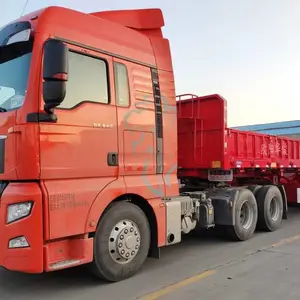 专拉腐蚀性货物的13米侧翻自卸半挂车