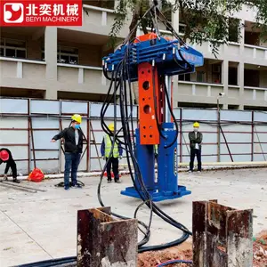 三轴工法拔桩机 遥控一体式拔桩机