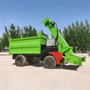 养殖合作社清粪车 收集粪便铲粪车图片