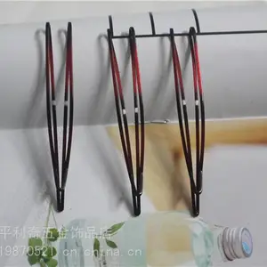 厂家直销欧美烤漆.7cm电镀异型发夹.一字夹
