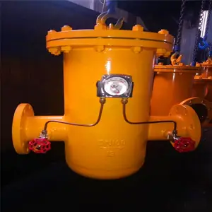 SRBL-16C WCB碳钢阀体天然气直通平底蓝式过滤器
