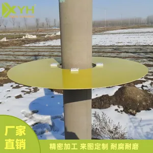 3240环氧树脂板 杆顶绝缘挡板 黄色耐高温板 防鸟挡板加工