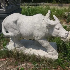 石雕牛 园林广场花岗岩牛雕塑 石头牛价格
