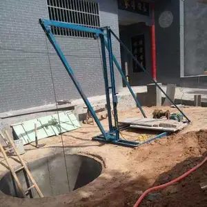建筑工程人工挖孔用挖桩机 工程用吊运机 哈儿根 小吊机