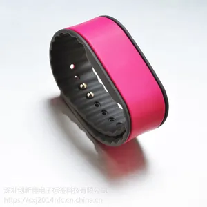 高频rfid硅胶腕带 健身桑拿复旦F08防水双色手环 ic门禁射频芯片