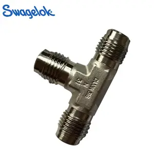 SS-4-VCR-T三通接头_316 不锈钢金属垫片面密封接头_全新原装世伟洛克Swagelok接头批发