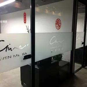 北京朝阳玻璃贴膜、磨砂膜、LOGO腰线订制,渐变膜