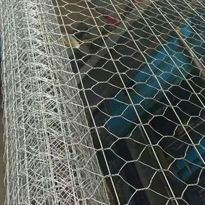 昌巨镀锌铝合金加筋石笼网双绞合六角形石笼网支持定制