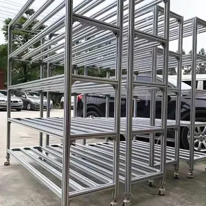 铝型材架子周转推车 展示架流利物料架 可定做铝合金组装式货架