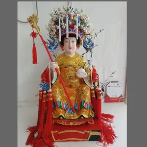 九龙圣母神像 手拿龙珠龙母娘娘佛像 泰山奶奶雕塑工艺厂