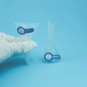 半导体光伏PFA四氟三角塑料漏斗耐腐蚀耐高温直径40mm