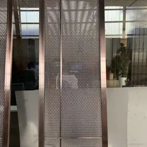 贵州酒店门厅隔断拉丝不锈钢屏风装饰金属制品