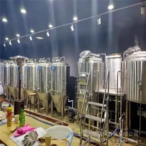 日产2000升精酿啤酒设备 中小型啤酒设备厂家酿啤酒的设备多少钱