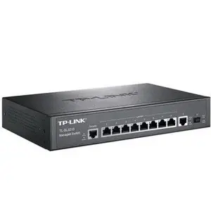 TP-LINK TL-SL3210PE 8口PoE交换机网管型VLAN链路冗余供电器模块