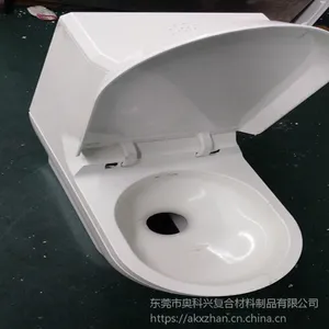 玻璃钢模压工厂 专业定制SMC/BMC模压制品 SMC模压一体智能马桶