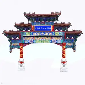优质牌楼凉亭 寺院牌楼加工 大门楼施工
