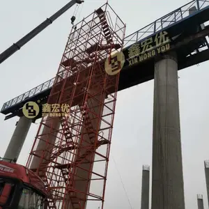 鑫宏优 盖梁安全施工平台 桥梁高空作业平台 可定制加配梯笼