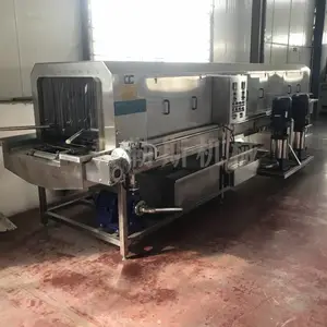 食品中转筐清洗设备 源头厂家定制自动托盘高压喷淋洗筐机