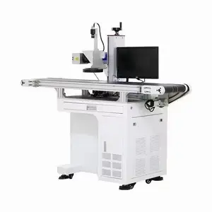 饮料瓶生产日期激光喷码机 厂家批发 塑料光纤激光打标机
