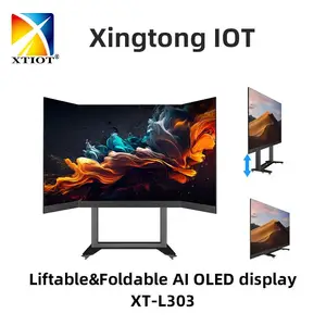 兴通XT-L303可移动三折叠广告屏p1.8高清室内电子屏led海报屏批发