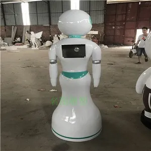 供应玻璃钢机器人外壳雕塑