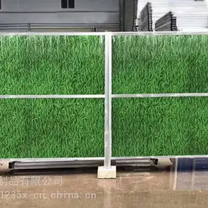 建筑工地施工围挡 彩钢面板夹芯板隔离墙 pvc围挡板