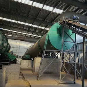 大型鸡粪有机肥设备生产线 对原料进行充分翻滚 废气不造成污染
