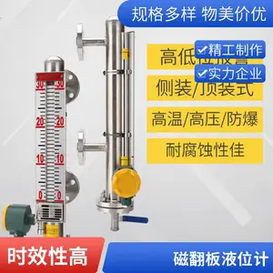 PP磁翻板液位计/PVC材质防腐蚀耐盐酸碱塑料顶侧装不锈钢内衬四氟
