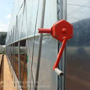 强骏温室大棚韩式手摇卷膜器 温室大棚安装及建造