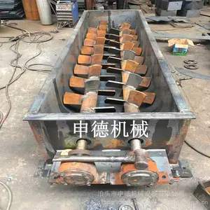 申德SJ型双轴粉尘加湿搅拌机 双轴粉尘加湿机 双轴加湿搅拌机厂家