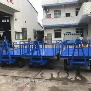 广东货运平板拖车 行李搬运车 佛山牵引平板车