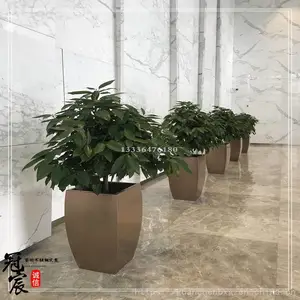 小区不锈钢花盆环保利用 城市建设户外不锈钢花盆批量定购