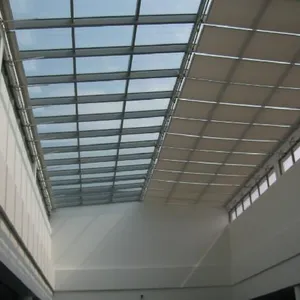 品牌热销私家别墅商场等采光顶遮阳工程用PTS双轨电动天棚帘批发