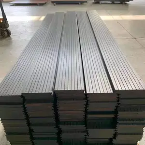 重竹木地板施工队 材质竹木18*140 浅碳 竹木地板定做扶手